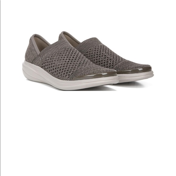 Bzees Women's Florence In Morel Texture Fabric Sneaker Gray Size 9M